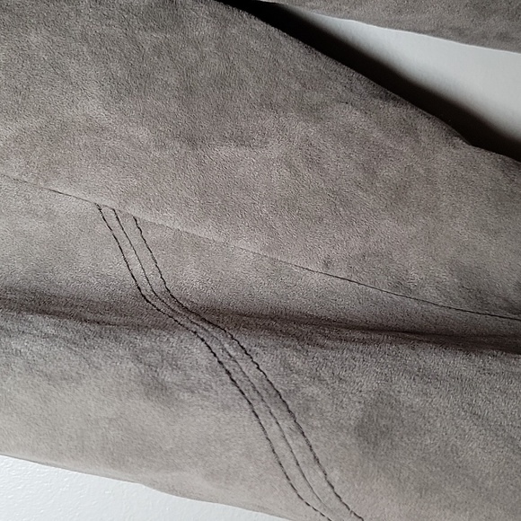 White Stag Blazer Olive Green Suede feel Vintage Boho-chic Woman's size 12 - Picture 4 of 12